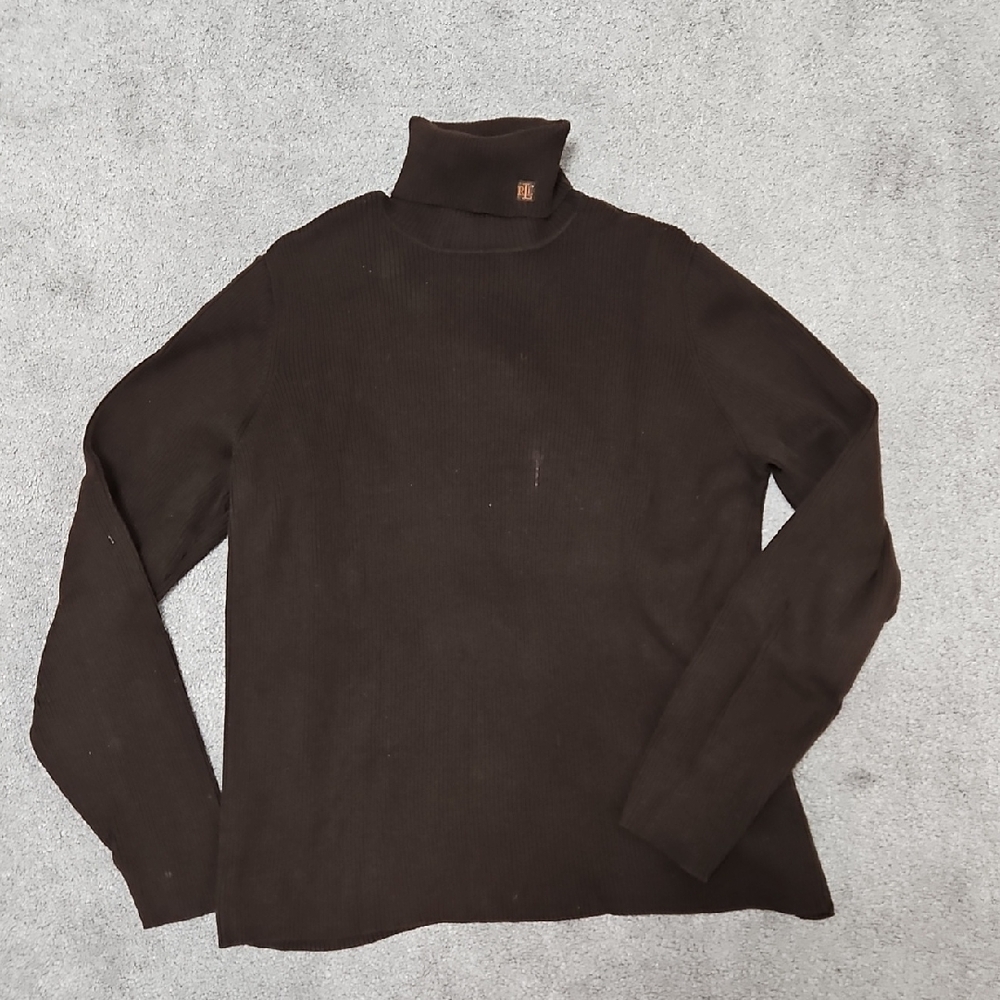 Men's Brown Turtleneck Sweater